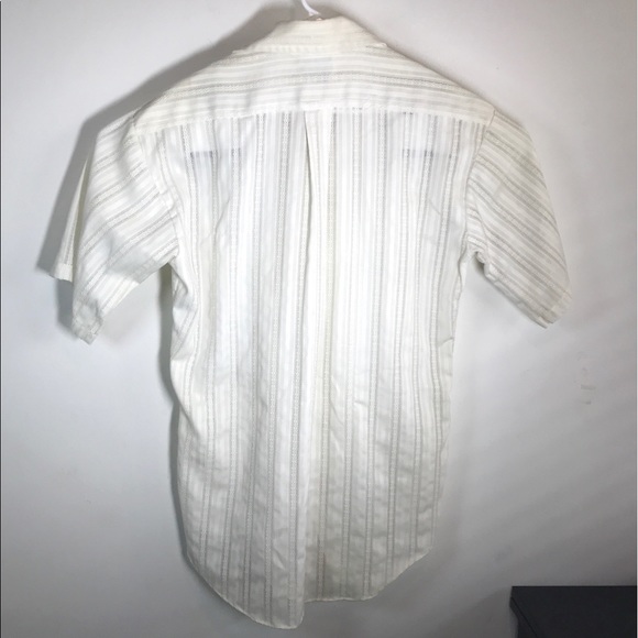 VTG Julliard Ivory Short Sleeve Button Down - Picture 2 of 4